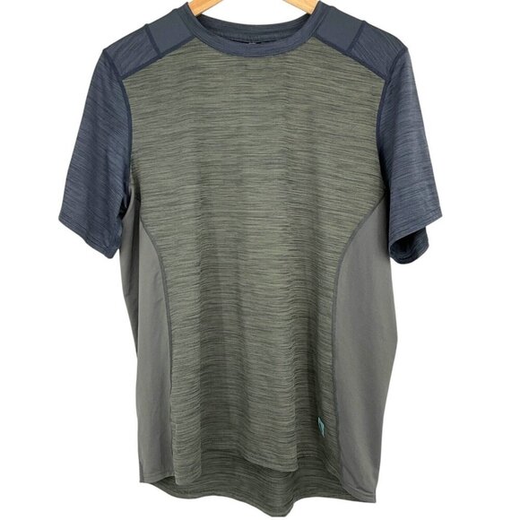 Flylow Size S Garrett T Shirt Gray Blue Short Sleeve Technical Breathable Cycle - Picture 1 of 8